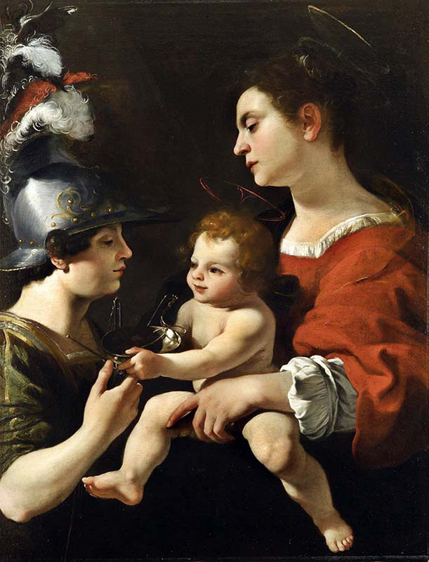 The Virgin and the Child with Saint Michael